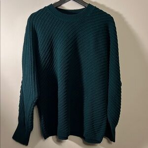 Simply Vera Vera Wang Teal Crewneck Sweater